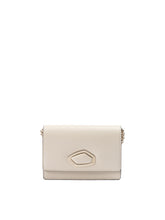 Giada Beige Leather Clutch Bag